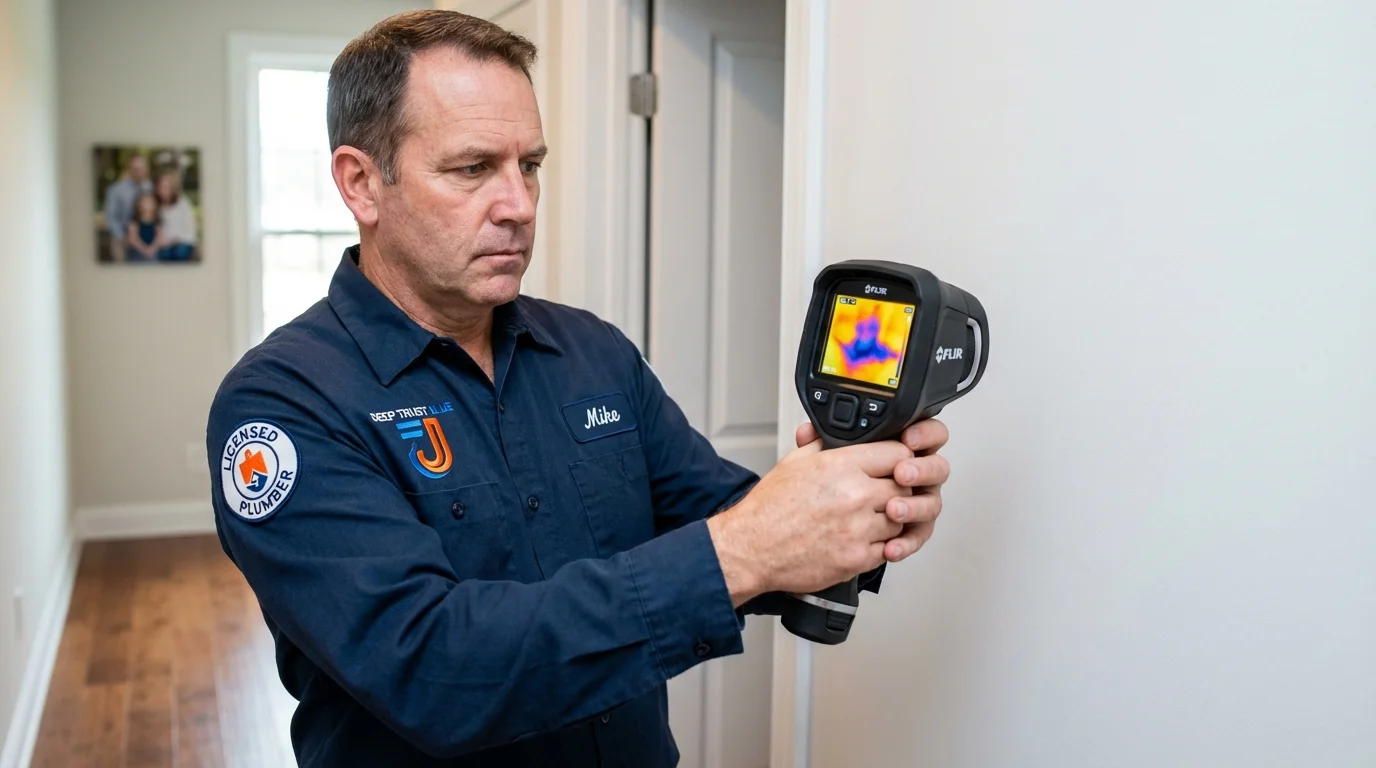 Thermal imaging leak detection by Johns Plumbing LLC in Oswego